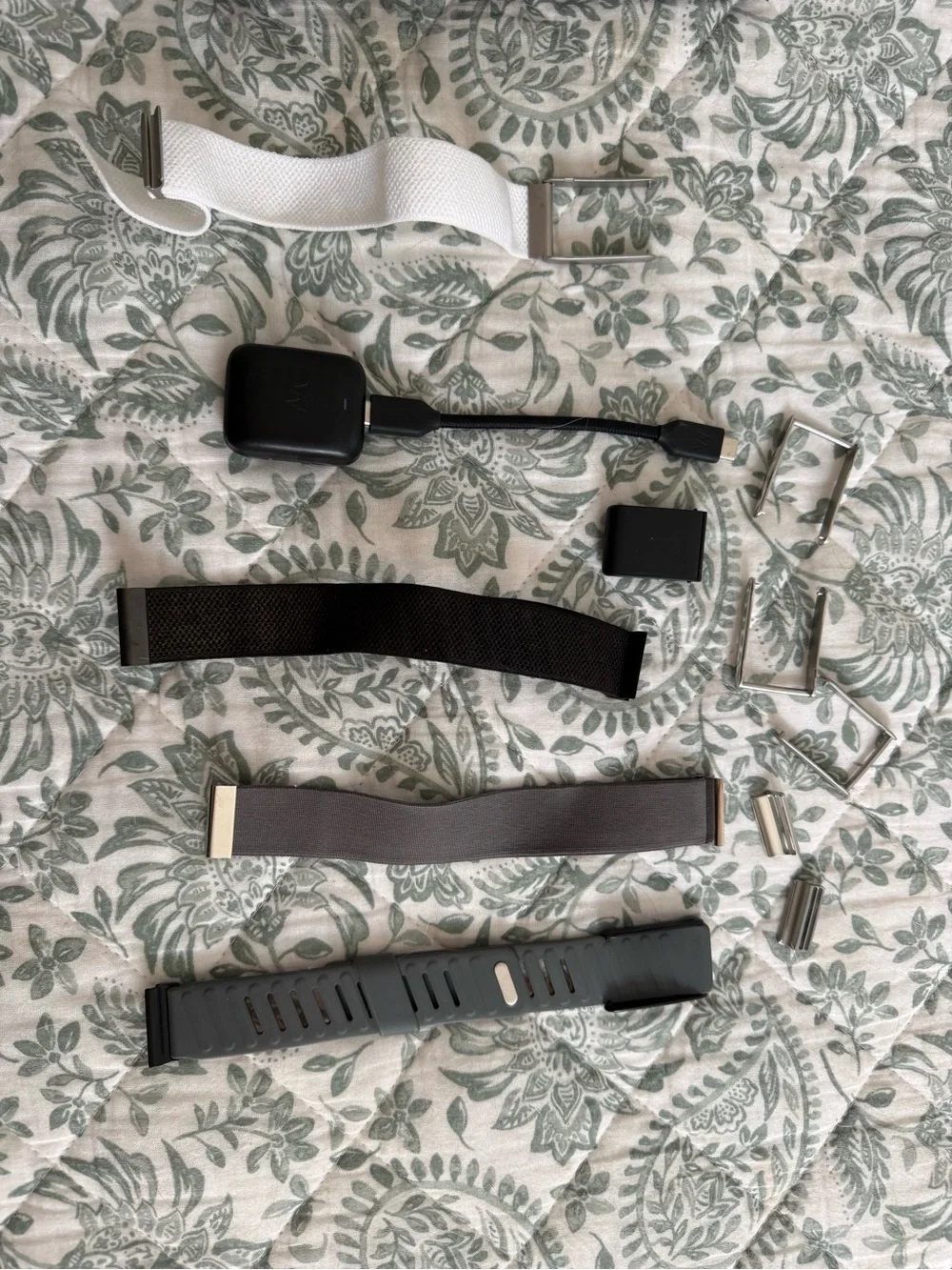 WHOOP 5.0 Wristband Set - White, Black, Gray